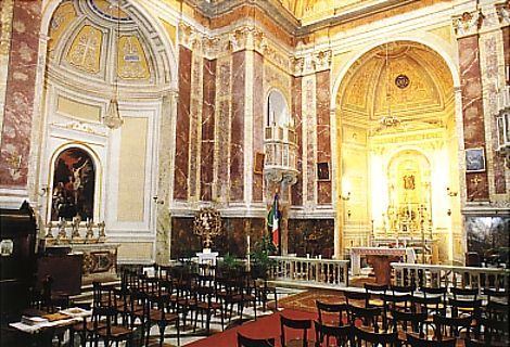 Santa Maria della Quercia (interior), photograph from 'Roma Sacra', vol. 13